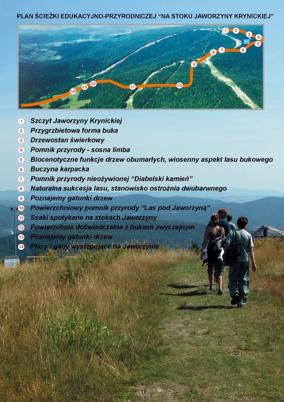 'ON THE JAWORZYNA KRYNICKA SLOPE' - Educational and Nature Trail